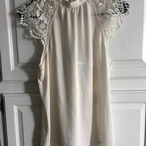 Express Cream Lace Blouse